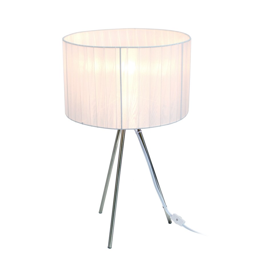 Simple Designs 19 69 In Brushed Nickel Base Standard Indoor Simple Designs 19 69 In Brushed Nickel Base Standard Indoor Table Lamp With Fabric Shade