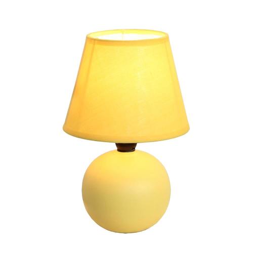 table lamp yellow shade