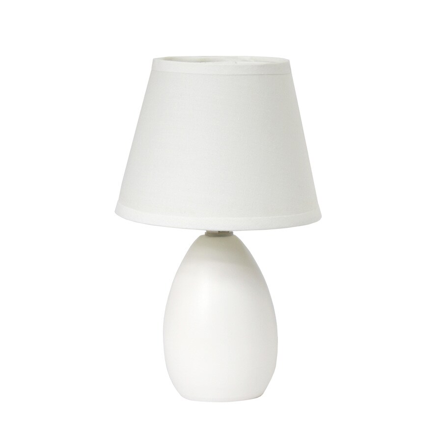 Simple Designs Mini Egg Oval Ceramic Table Lamp Off White At Com Simple Designs Mini Egg Oval Ceramic Table Lamp Off White