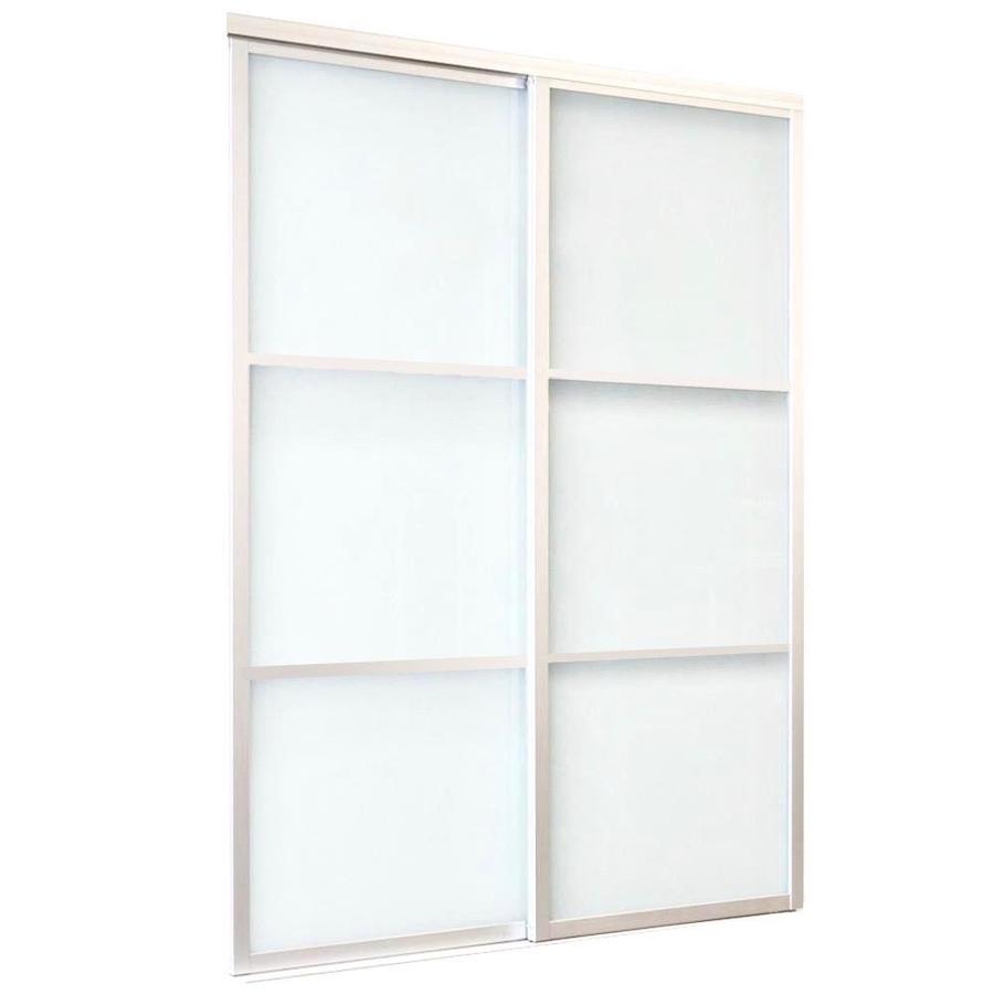 Reliabilt 48 In X 80 Boston White Alum Sliding Closet Door Reliabilt 48 In X 80 Boston White Alum Sliding Closet Door With Polar