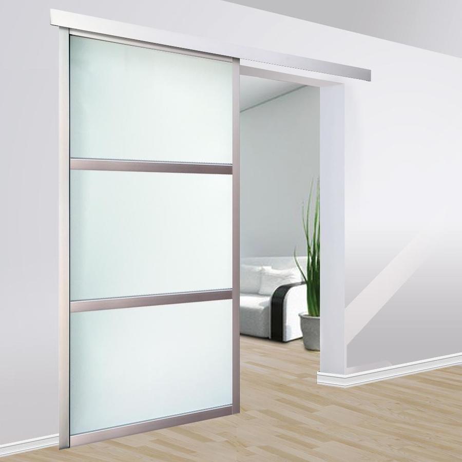 ReliaBilt 9851 Series 24-in x 96-in Satin Silver Frosted Glass ...