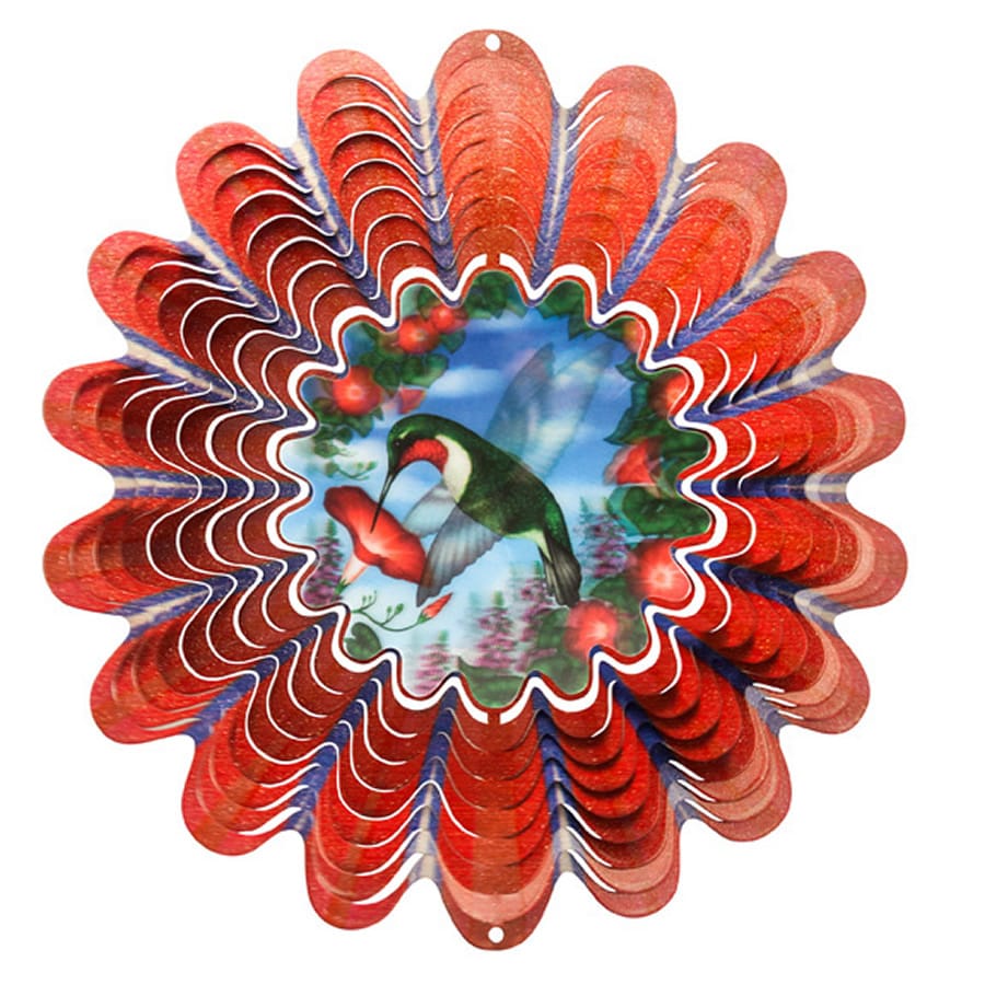 Iron Stop NDA250-8H Hummingbird Red Steel Wind Spinner
