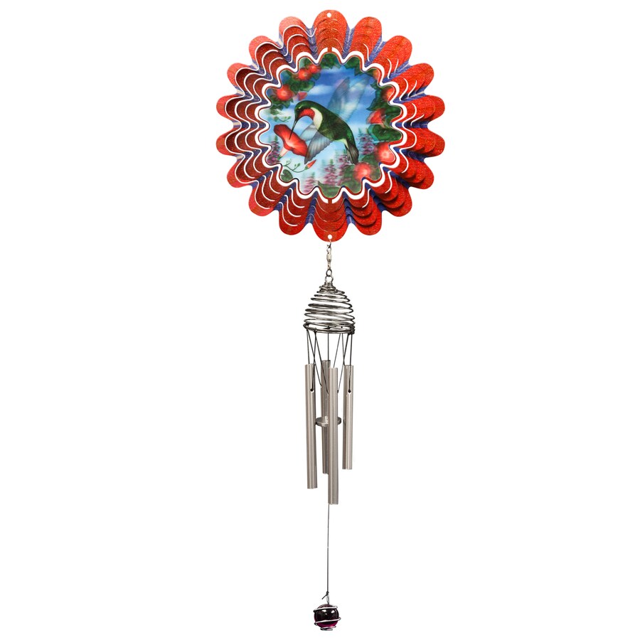 Iron Stop Red Metal Hummingbird Wind Chime At Com Iron Stop Red Metal Hummingbird Wind Chime