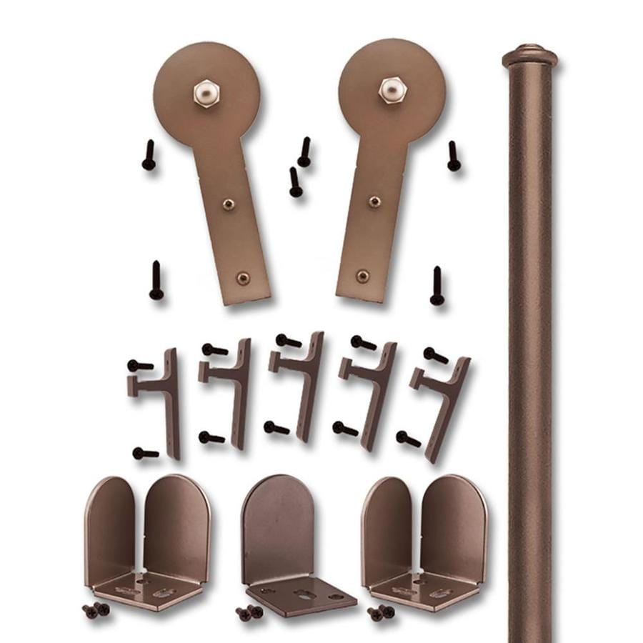 Quiet Glide 72-in Bronze Standard Barn Door Kit at Lowes.com