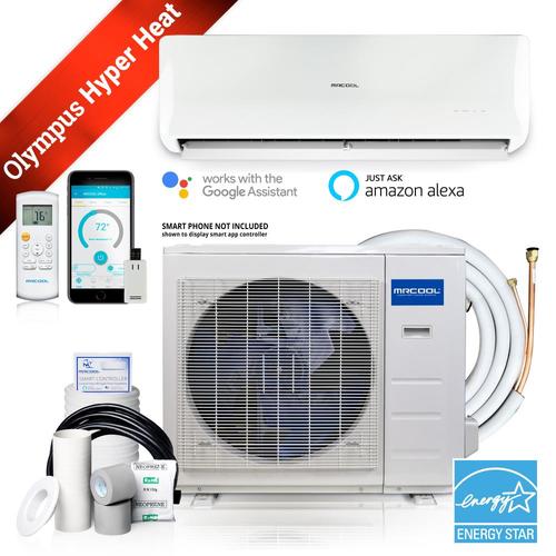 MRCOOL Olympus Hyper Heat 9000-BTU 250-sq ft Single Ductless Mini Split ...