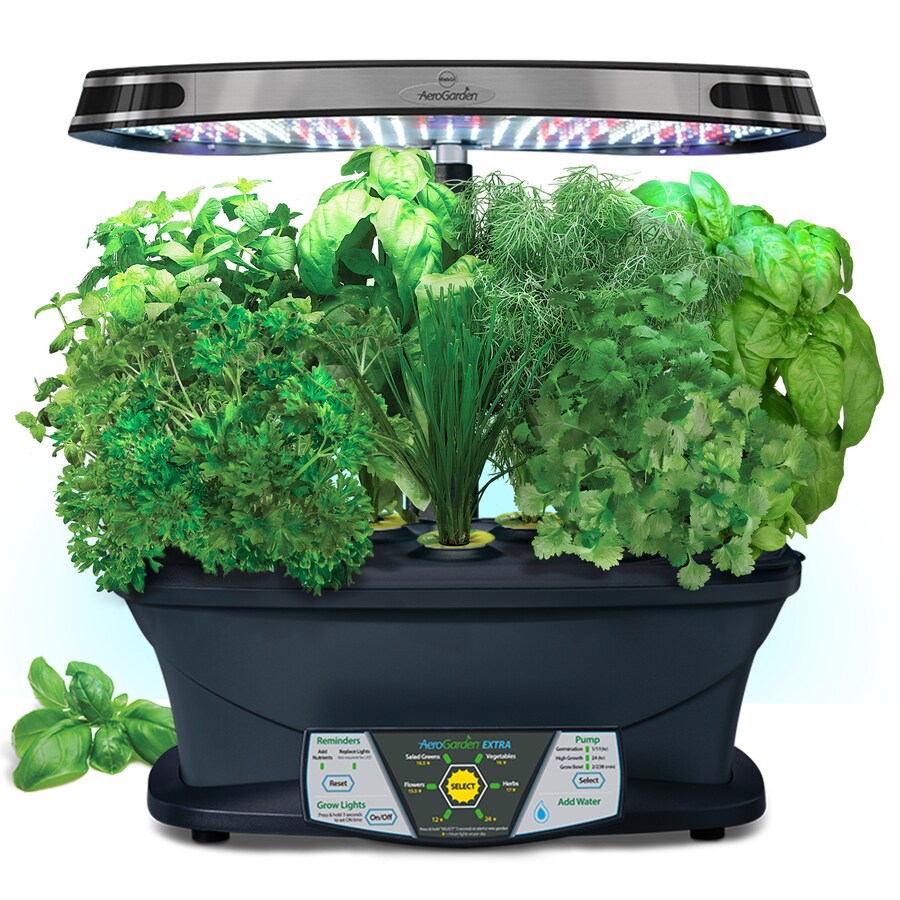 Aerogarden Extra Led Hydroponic System 24 In Maximum Plant Growth