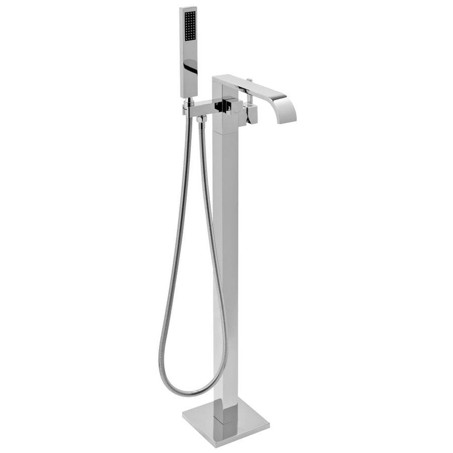 Akdy 35 In Chrome 1 Handle Residential Freestanding Bathtub Faucet
