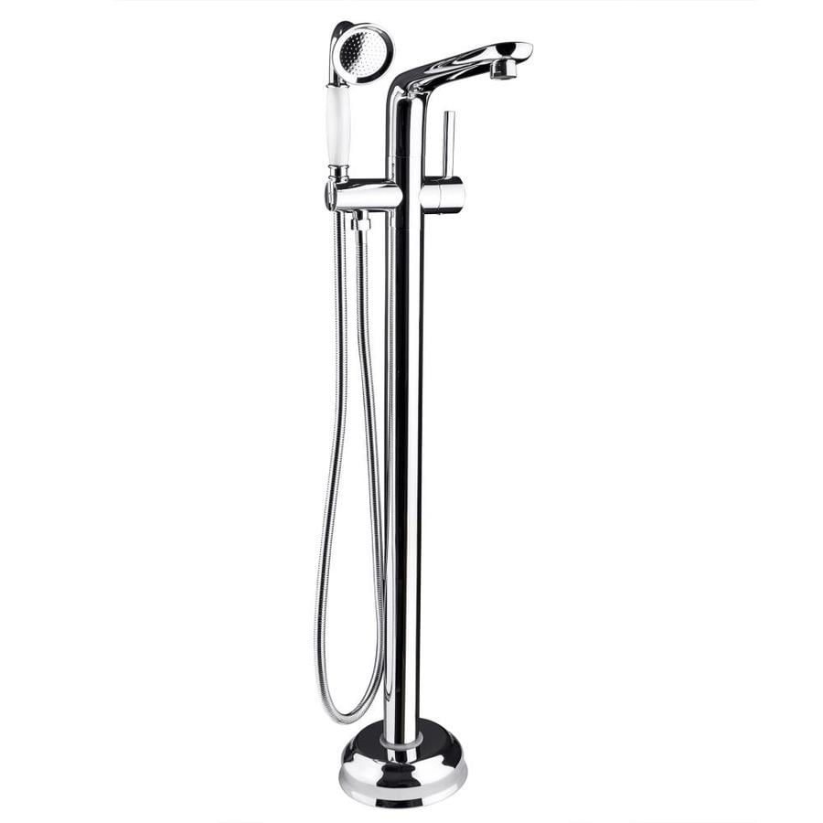 Akdy 34 37 In Chrome 1 Handle Freestanding Bathtub Faucet