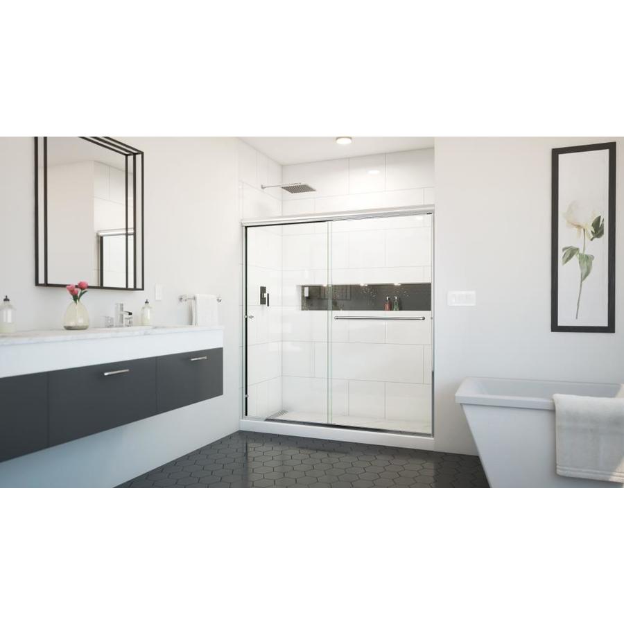 Arizona Shower Door Euro 62 In To 66 W Semi Frameless Chrome Arizona Shower Door Euro 62 In To 66 W Semi Frameless Chrome Bypass Sliding