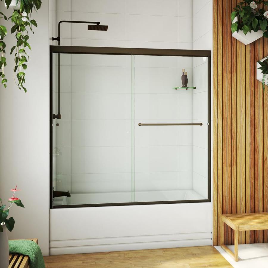 Arizona Shower Door Lite Euro 56 In To 60 In W Semi Frameless