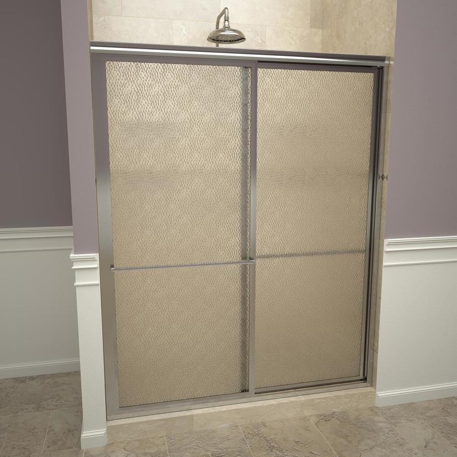 Redi Slide 45-in to 47-in W Framed Polished-chrome Bypass/Sliding ...