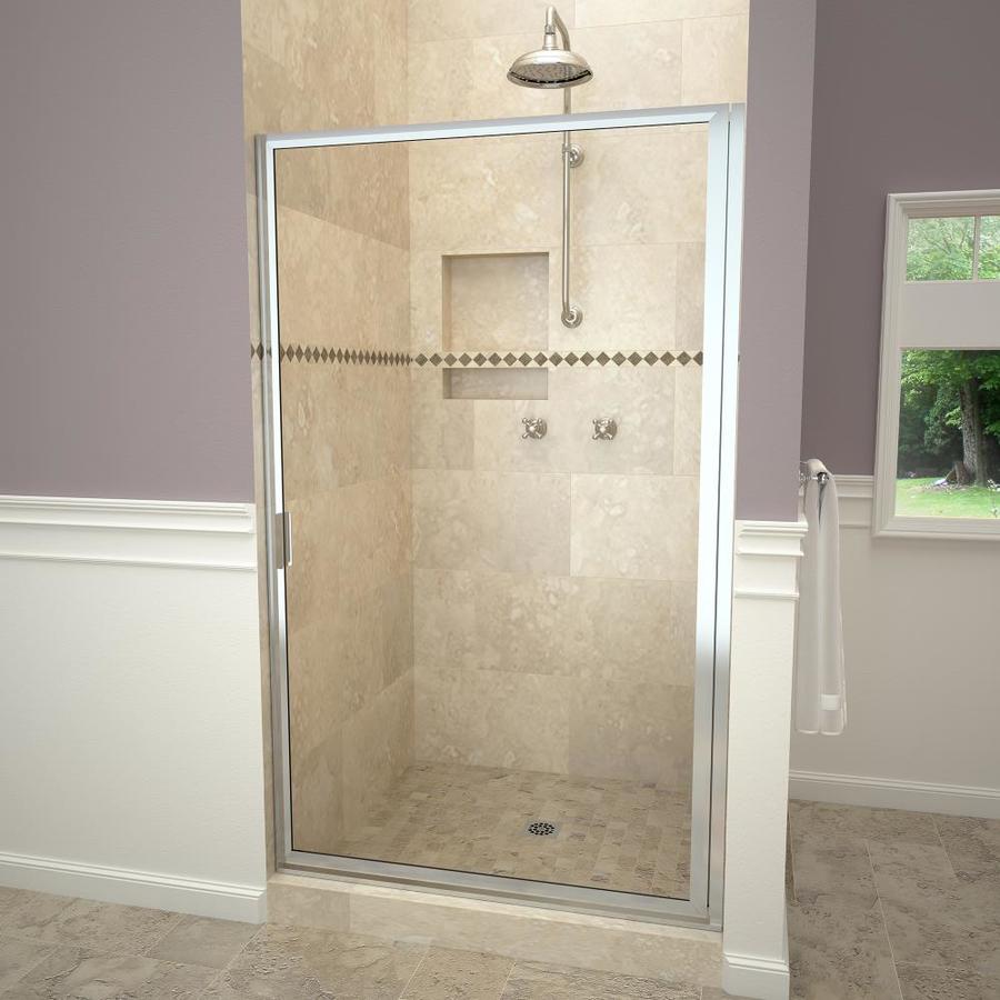 Redi Swing 32.75-in to 33.75-in W Framed Polished-chrome Hinged Shower ...