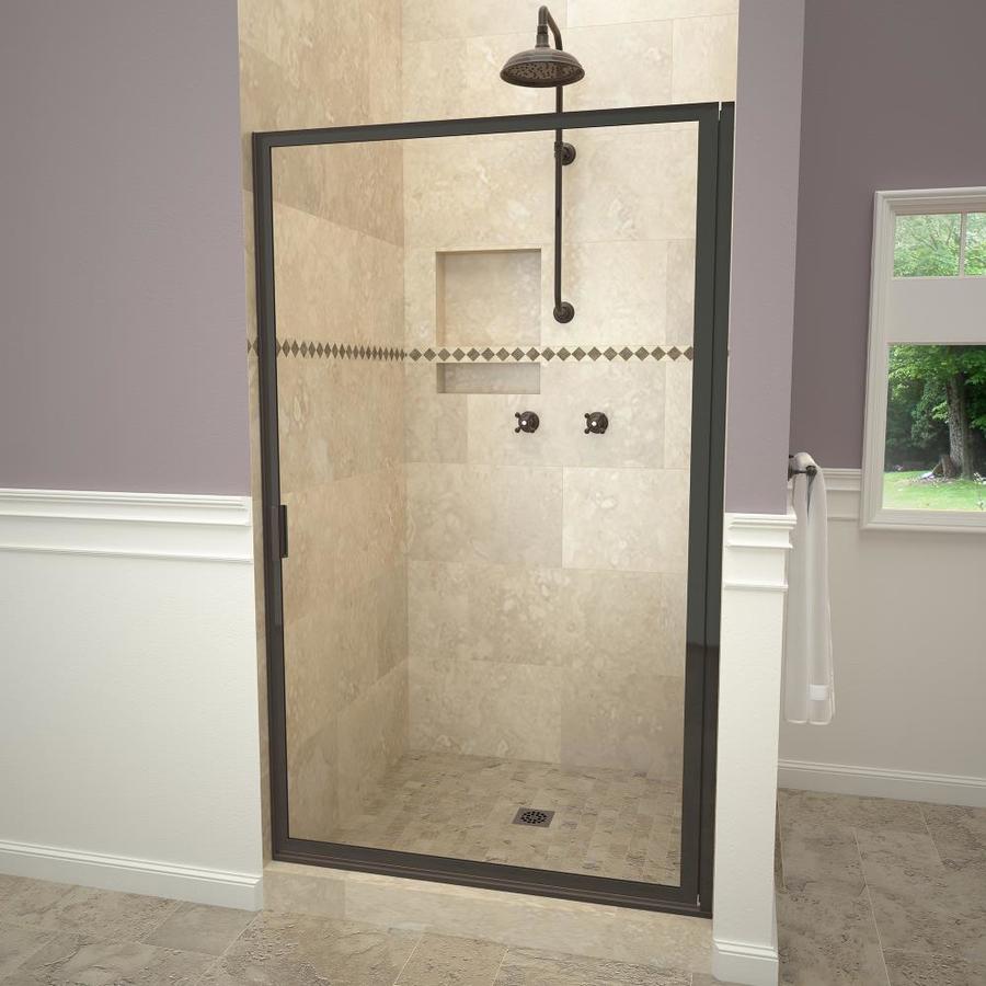 Redi Swing 33.75in to 34.75in W Framed Hinged OilRubbed Bronze