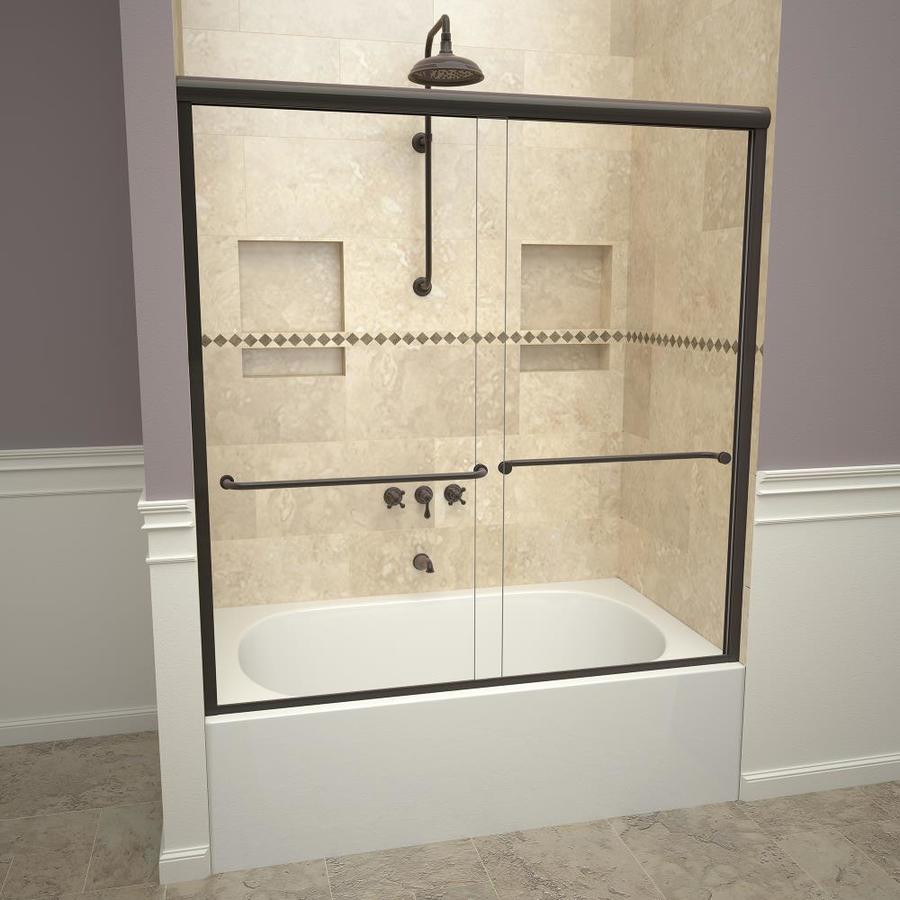 Redi Slide 56 In To 60 In W Semi Frameless Bypass Sliding Oil