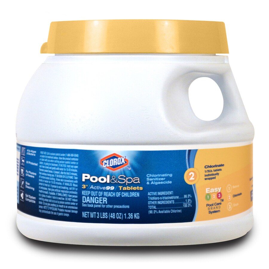 pool lowes clorox chlorine tabs lb bucket spa