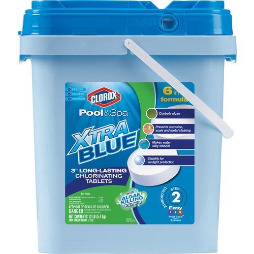 Clorox Pool&Spa XtraBlue 3 in Long Lasting Chlorinating Tablets 12lb
