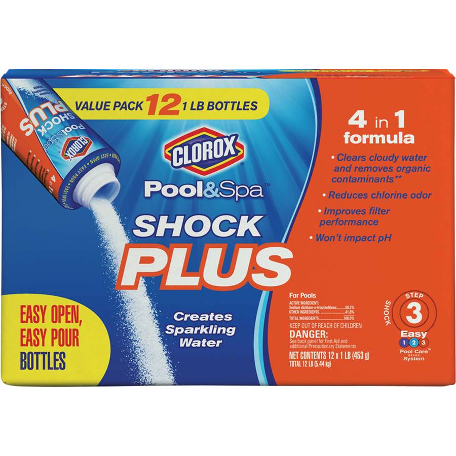 Shop Clorox Pool&Spa 12-Pack Shock Plus 16 oz. Pool Shock at Lowes.com