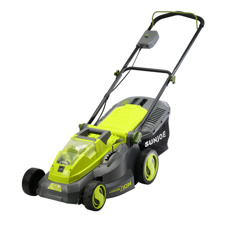 Sun Joe 40volt Brushless Lithium Ion 16in Cordless Electric Lawn