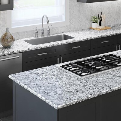 Allen Roth Frosted Billow Quartz Kitchen Countertop Sample At