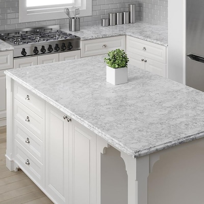 Allen Roth Oyster Cotton Quartz Kitchen Countertop Sample At