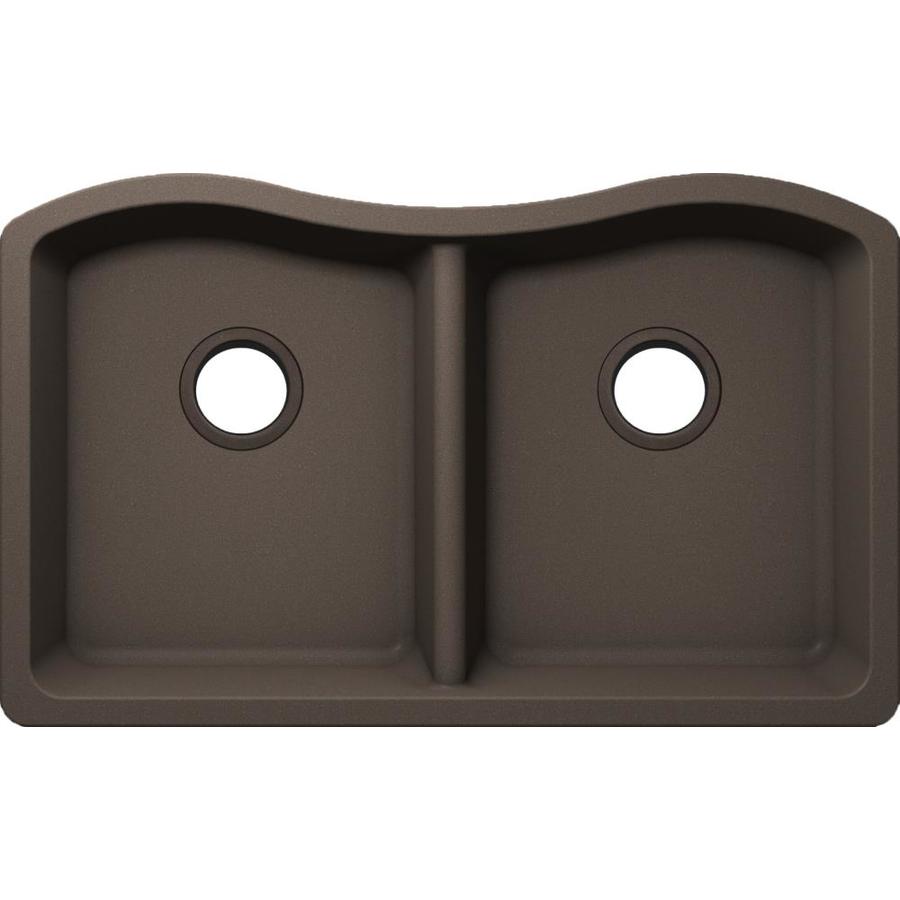 Allen Roth 2 6 Ft Brown Straight Solid Surface Kitchen
