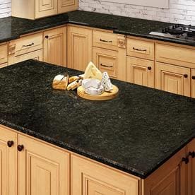 Black Kitchen Countertop Samples At Lowes Allen Roth Emerald Ridge Granite Kitchen Countertop Sample