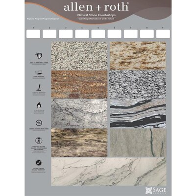 Allen Roth Regional 4 Ft Clear Straight Solid Surface Kitchen Allen Roth Regional 4 Ft Clear
