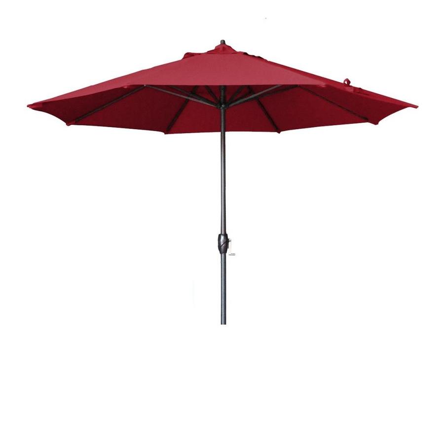 Lauren Company 9 Ft Round Navy Blue With Wood Frame No Tilt Market Patio Umbrella In The Patio Umbrellas Department At Lowes Com