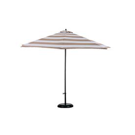 Patio Umbrellas Accessories At Lowes Lauren Company 9 Foot Tan White Stripe Fibergl Umbrella