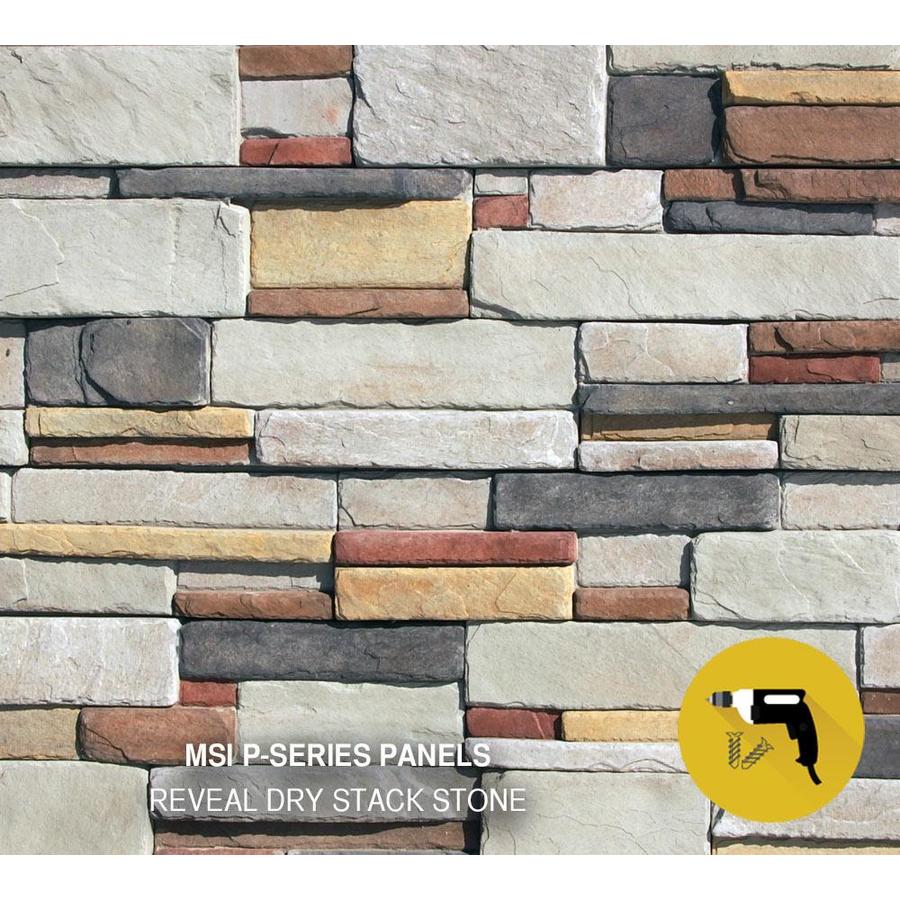 MRock MSI Reveal Dry Stack 83sq ft Brown Manufactured Stone Veneer at