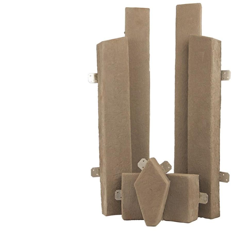 M Rock Fireplace Trim Kit Brown 1 Sq Ft Brown Manufactured Stone