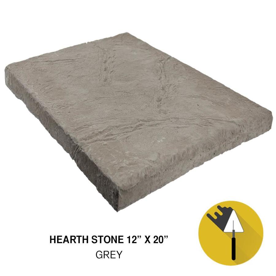 MRock Hearth Cap Stone 12 x 20 Gray Manufactured Stone Veneer Capstone