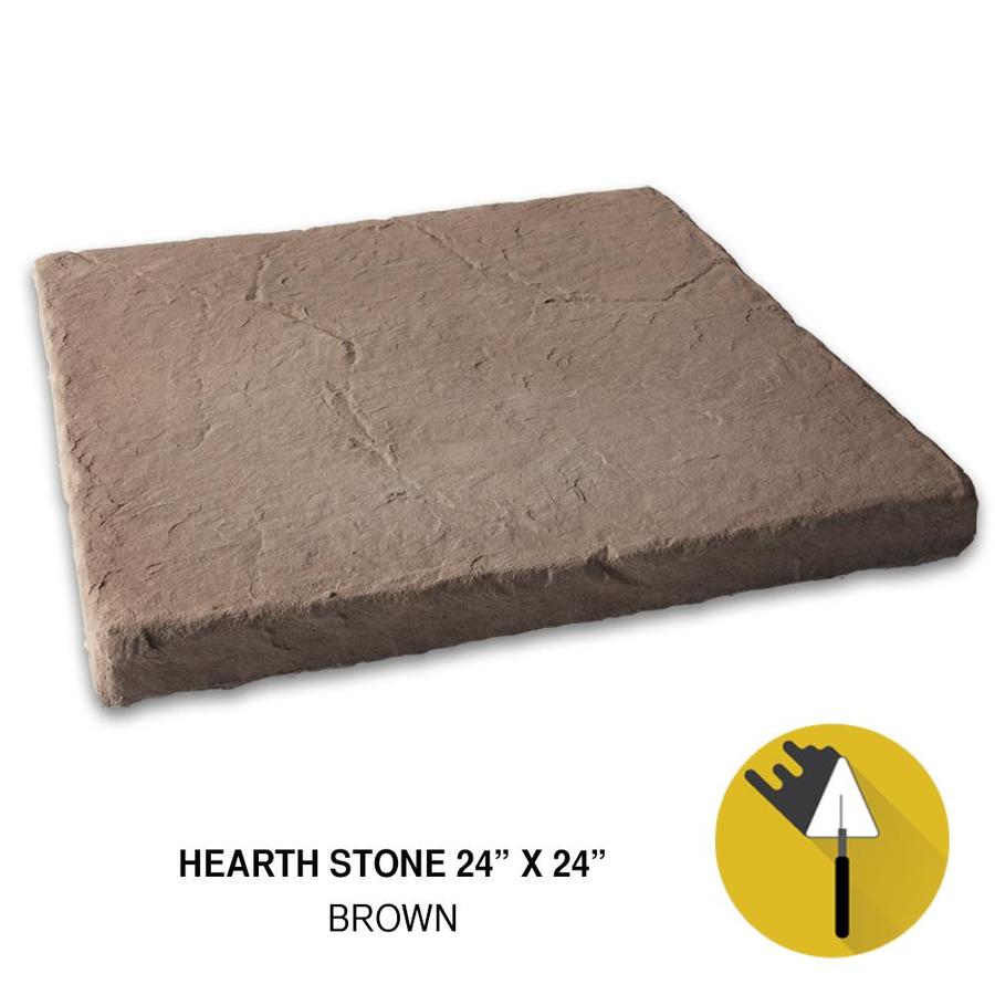 M Rock Hearth Cap Stone 24 X 24 Brown 4 Sq Ft Brown Manufactured