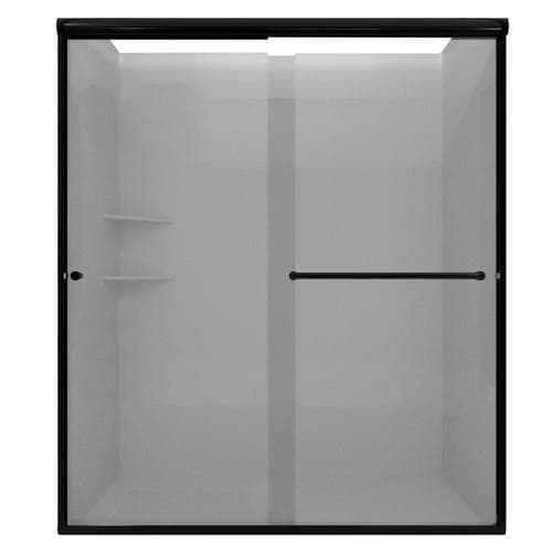 Arizona Shower Door Lite-Euro 70.375-in H x 46-in to 48-in W Semi