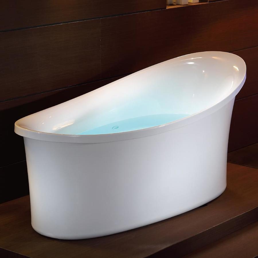 EAGO EAGO AM1800 6 ft White Free Standing Air Bubble Bathtub at