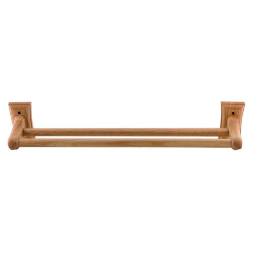 ALFI brand 24in Wood Wall Mount Double Towel Bar at