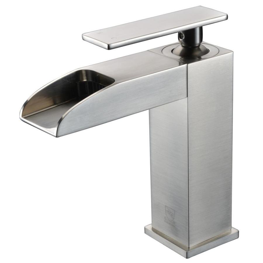 ALFI brand Brushed Nickel 1-handle Single Hole Bathroom ...