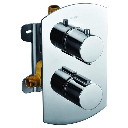 ALFI brand 1/2in ID MNPT x 1/2in OD MNPT Brass Thermostatic Mixing