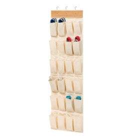 UPC 811434010028 product image for Honey-Can-Do 24 Pocket Otd Organizer- Bamboo/Natural | upcitemdb.com