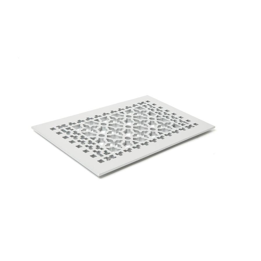 Reggio Register Scroll Silver Floor Register Duct Opening 12 In