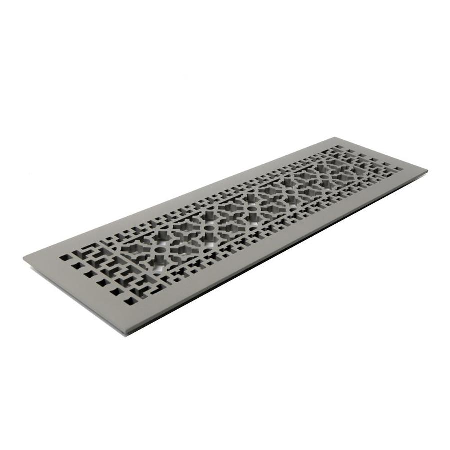 Reggio Register Scroll Gray Floor Register Duct Opening 22 In X