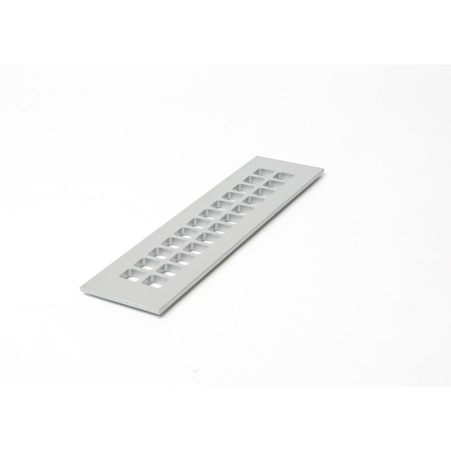 Reggio Register Square Silver Floor Register (Duct Opening 2.25in x