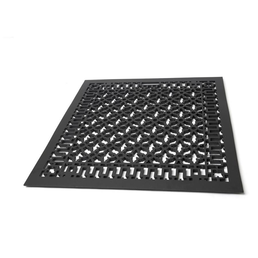 Reggio Register Scroll Black Floor Register (Duct Opening 30in x 30