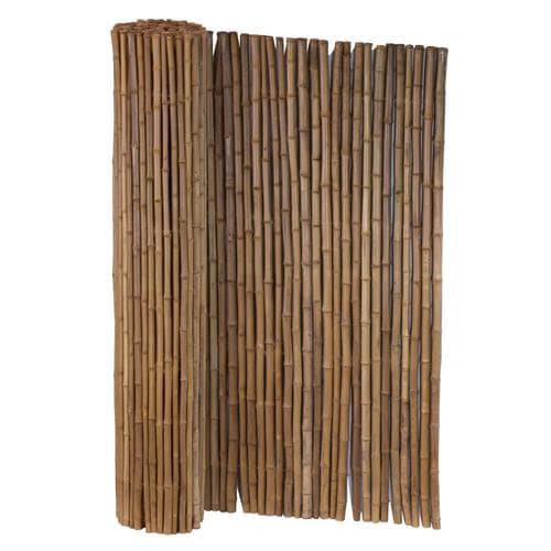 Cali Bamboo (Actual: 8-ft x 6-ft) Bamboo Fencing Carbonized Bamboo ...