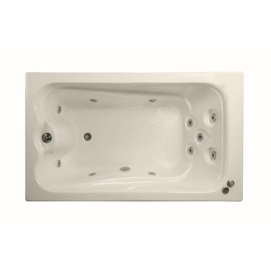 Shop Watertech Whirlpool Baths Elite 59.75-in Off-White Acrylic ...