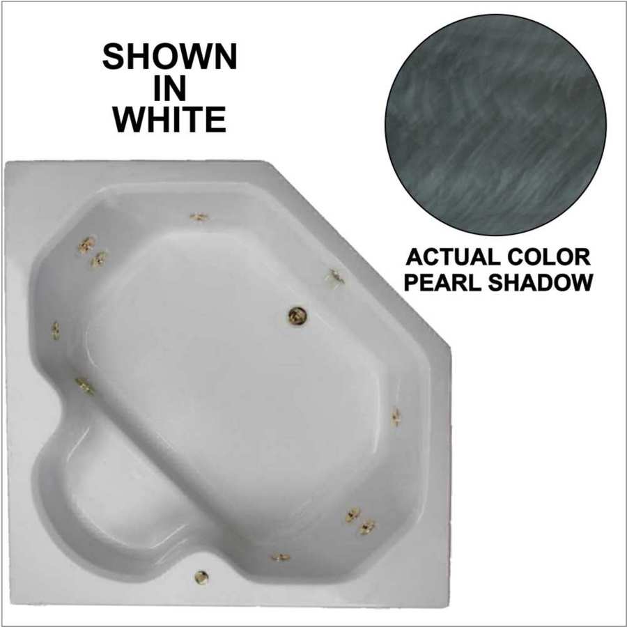 Watertech Whirlpool Baths 60-in Pearl Shadow with ...