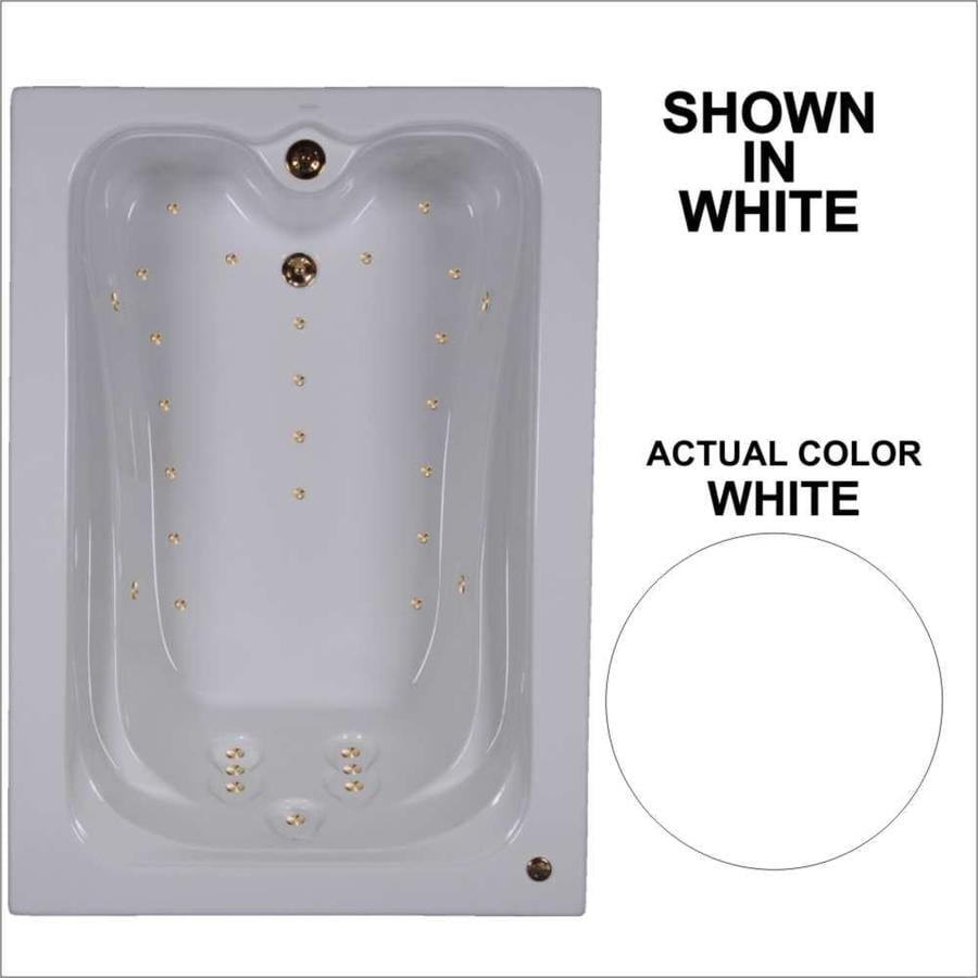Watertech Whirlpool Baths Elite 59.75in Brown Acrylic Rectangular