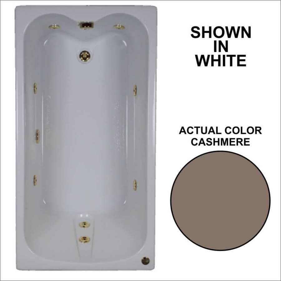 Watertech Whirlpool Baths 31.75in x 59.75in Cashmere Acrylic