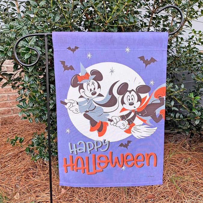 Disney 1.5ft W x 3.28ft H Halloween Garden Flag in the
