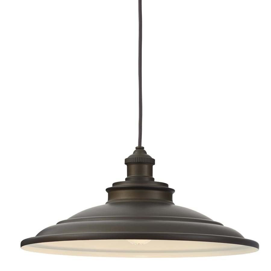 Bronze Dome Pendant Light allen roth hainsbrook aged bronze single craftsman dome pendant light